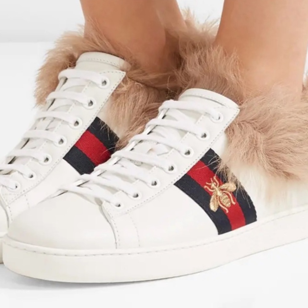 Gucci Ace Fur Sneakers